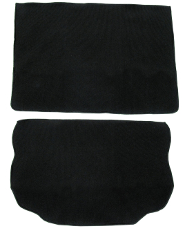TTeppichsatz Kofferaum Ribbed bouclé schwarz Teppich für VW Käfer 1302 Kofferaumteppich 2 - teilig